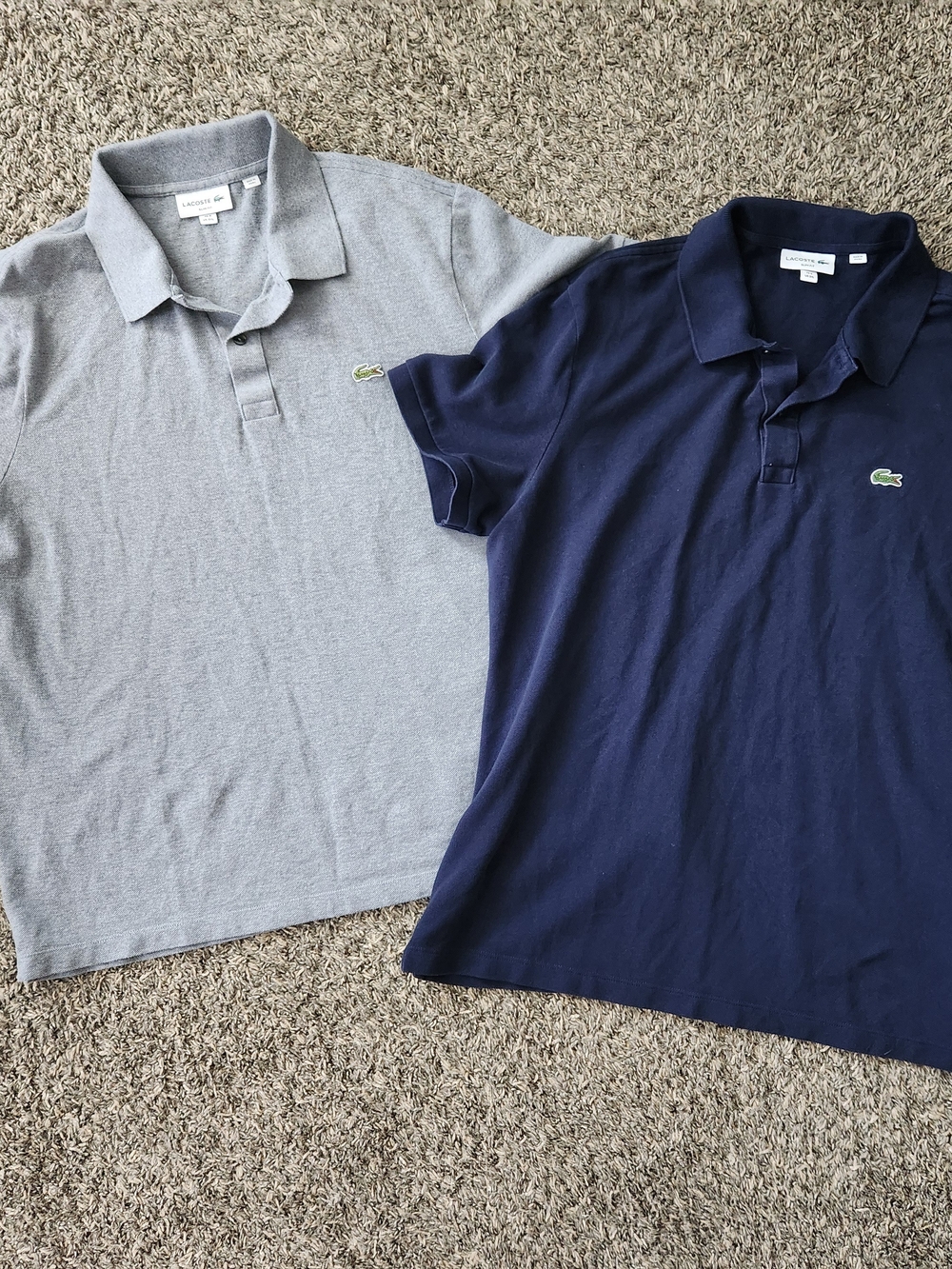 2 Lacoste Men's Polo Shirts -Size 3XL Slim Lacoste Runs Tight/Small